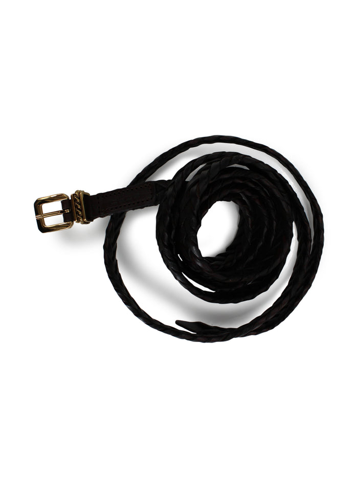 Etro Belts Dark Brown Leather