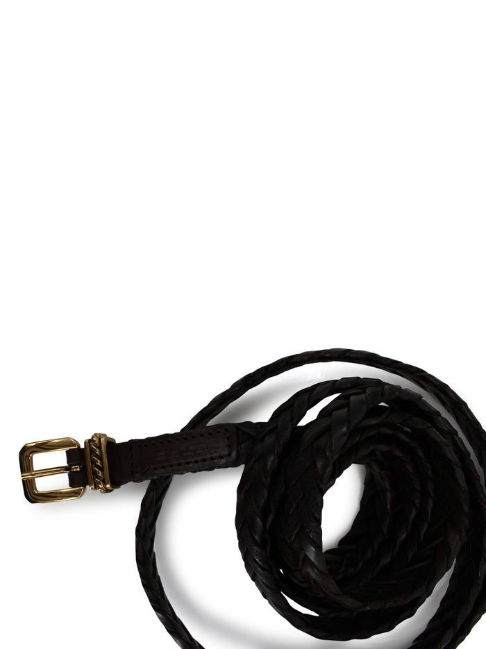 Etro Belts Dark Brown Leather