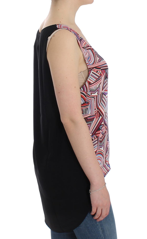 Costume National 100% Polyester tank top in multicolor