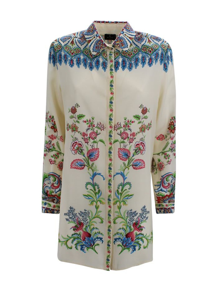 Etro Shirts White Silk
