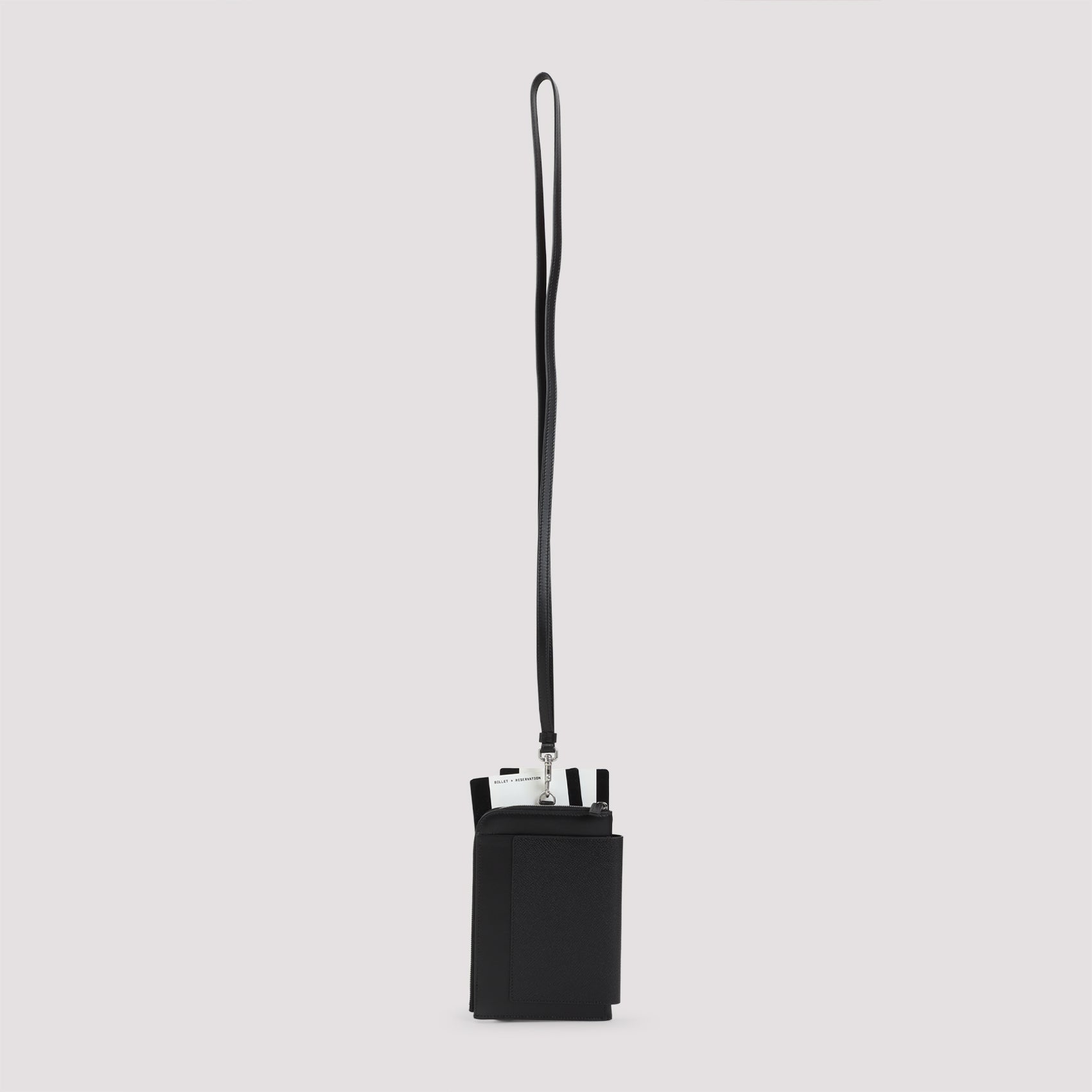 Passport Phone Holder Black Calf Leather Smallleathergoods