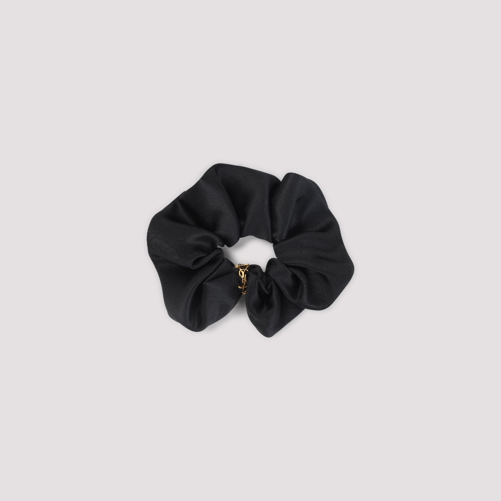 Silk Scrunchie Black Hat