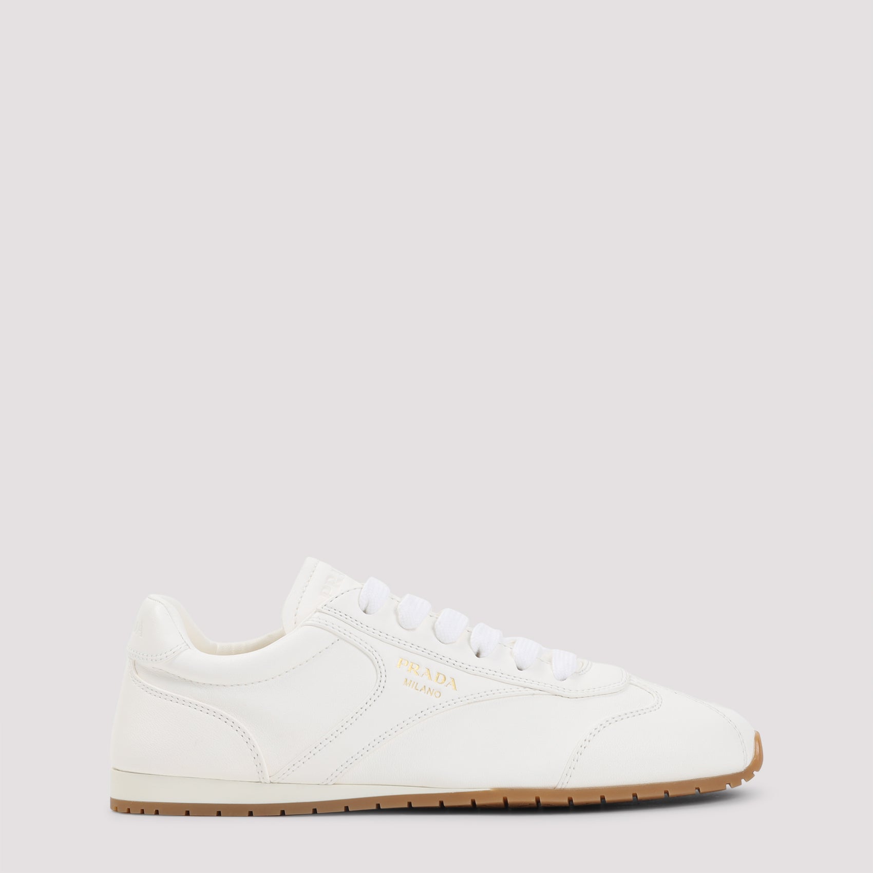 Lamb Leather Sneakers White