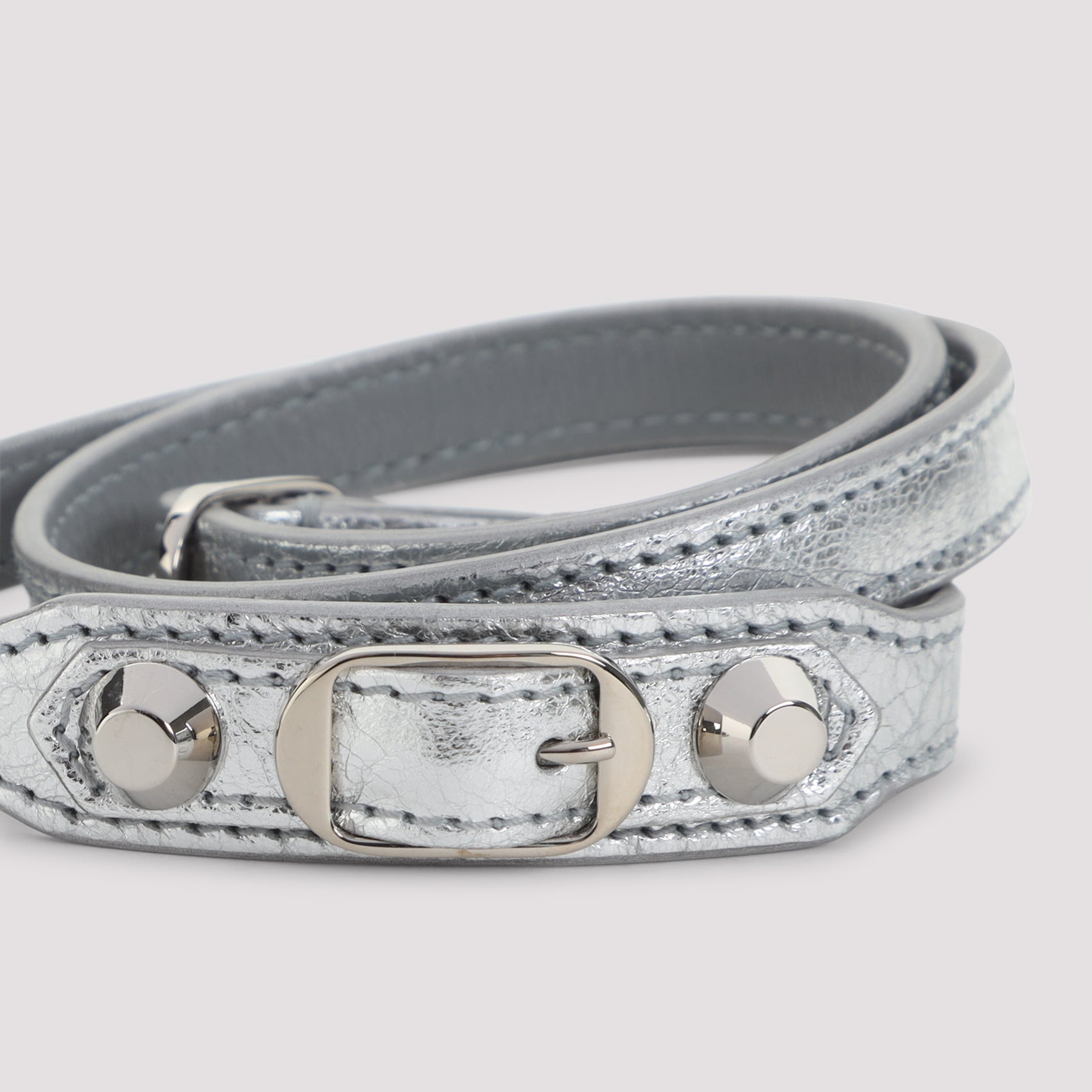 City Triple Bracelet Metallic Leather Jewellery