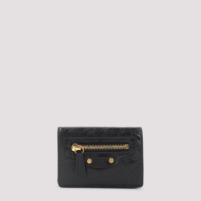 Le City Mini Wallet Black Lamb Leather Smallleathergoods