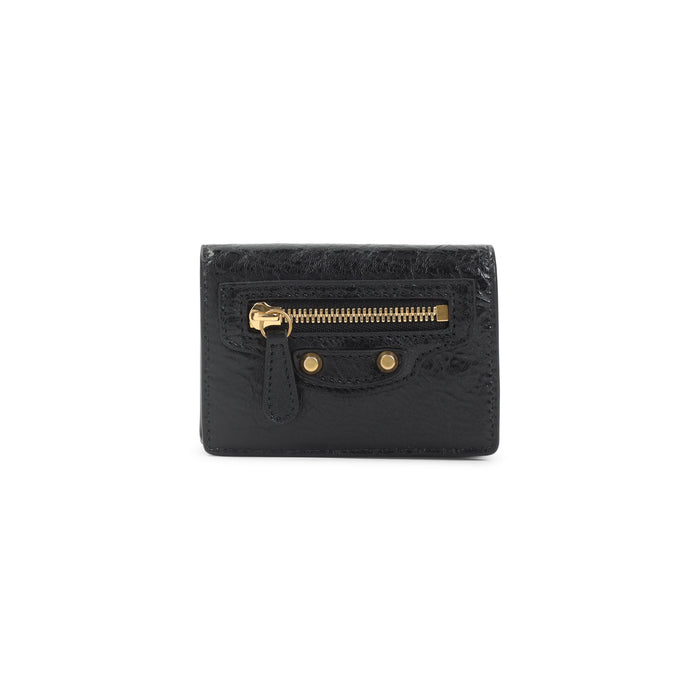 Le City Mini Wallet Black Lamb Leather Smallleathergoods