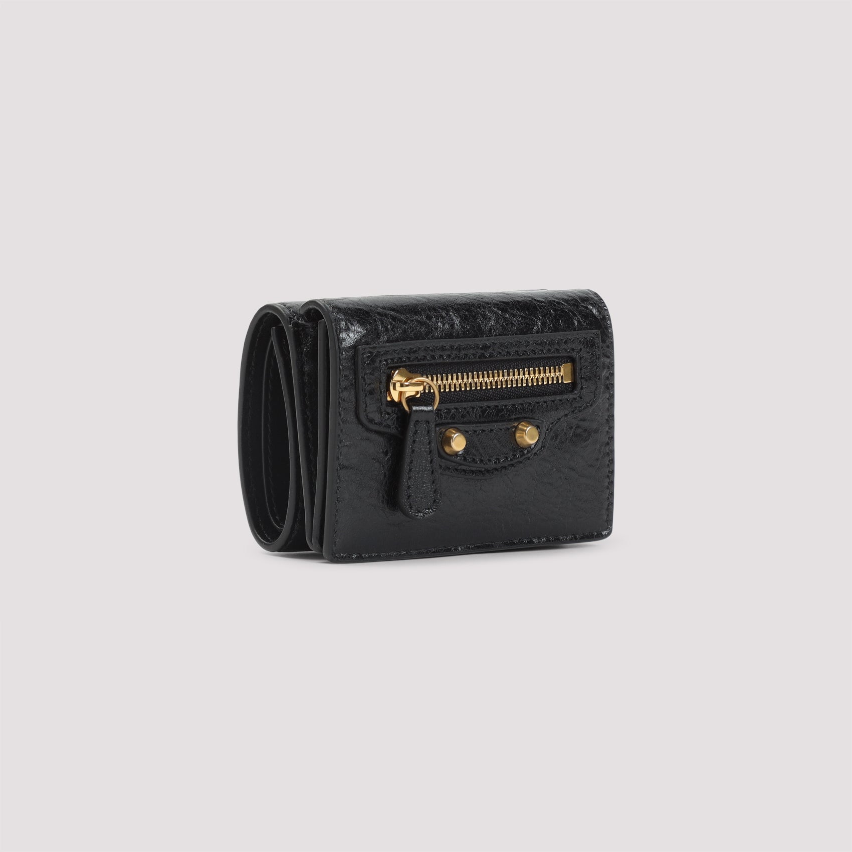 Le City Mini Wallet Black Lamb Leather Smallleathergoods