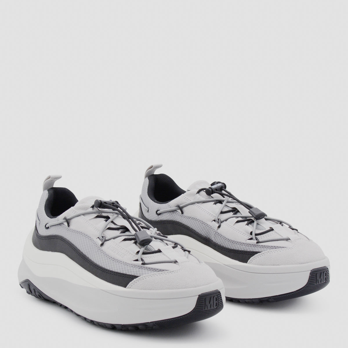 Moon Boot Sneakers Grey Sole Rubber Cover Tex Leather