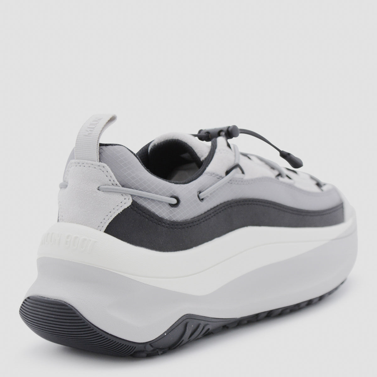 Moon Boot Sneakers Grey Sole Rubber Cover Tex Leather