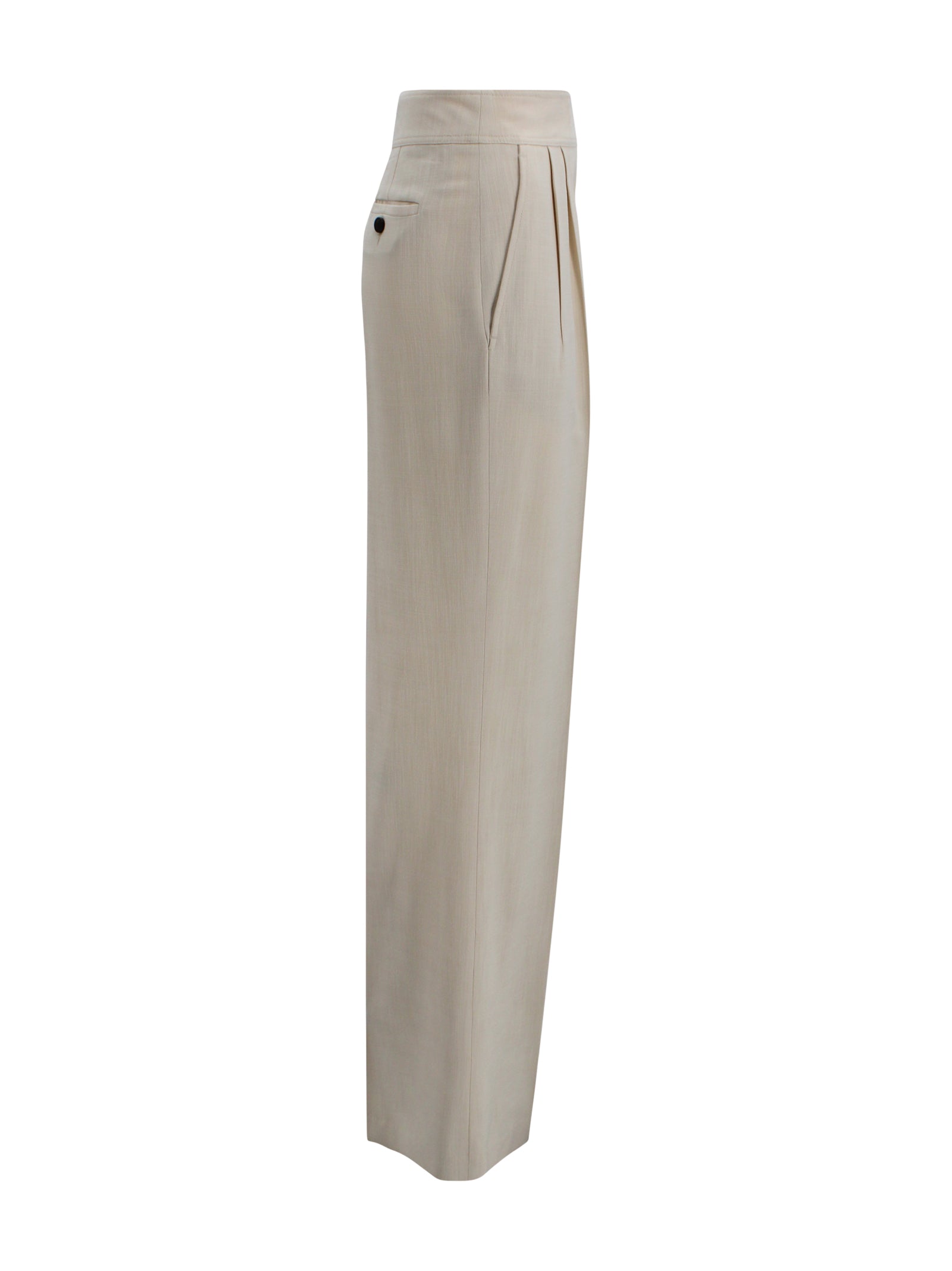Etro Trousers Cream Viscose