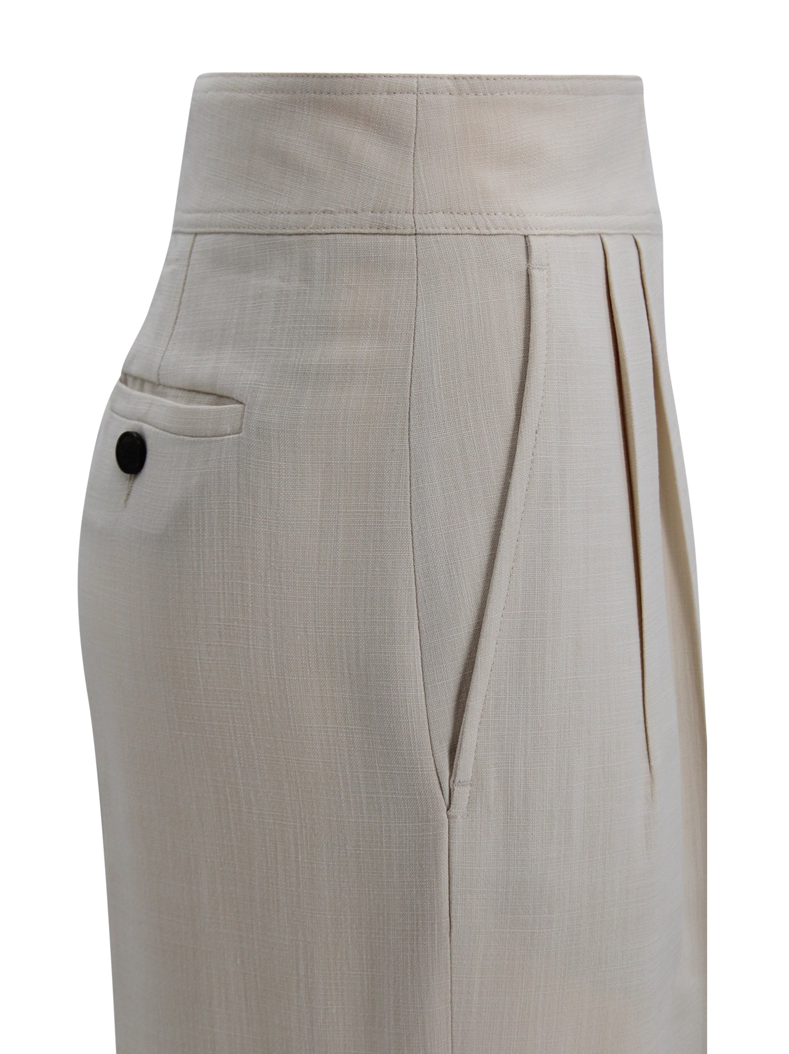 Etro Trousers Cream Viscose