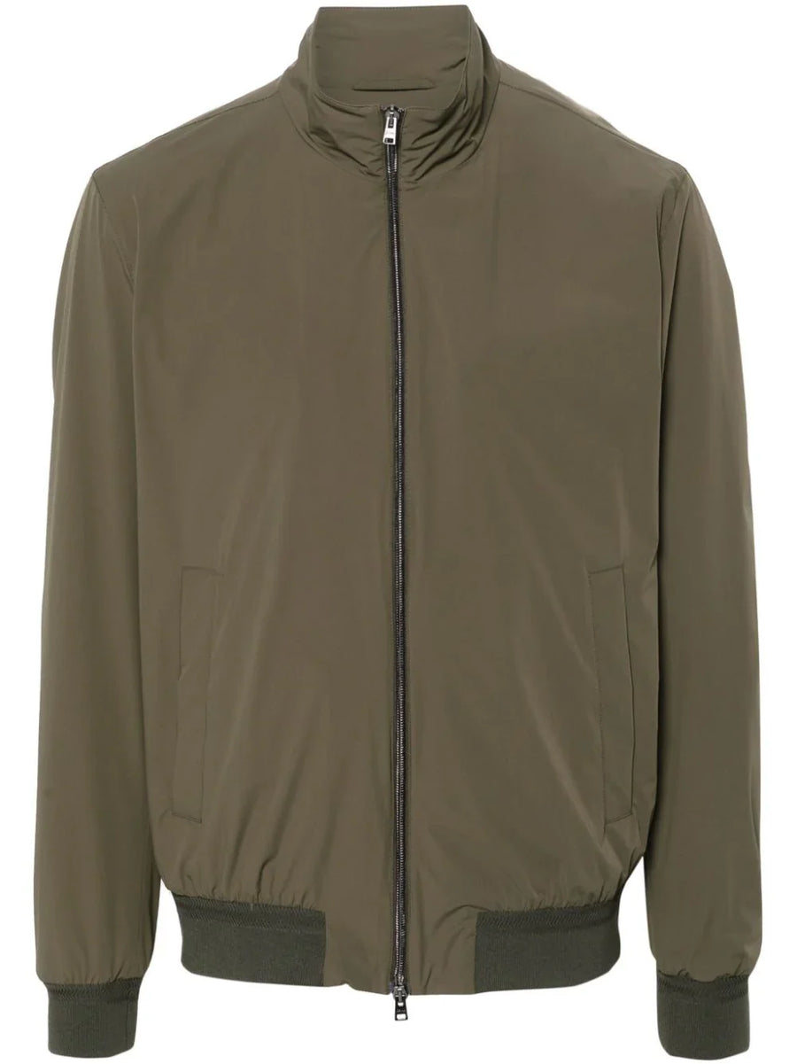 Herno Outer: Polyurethane 100% jacket in olive