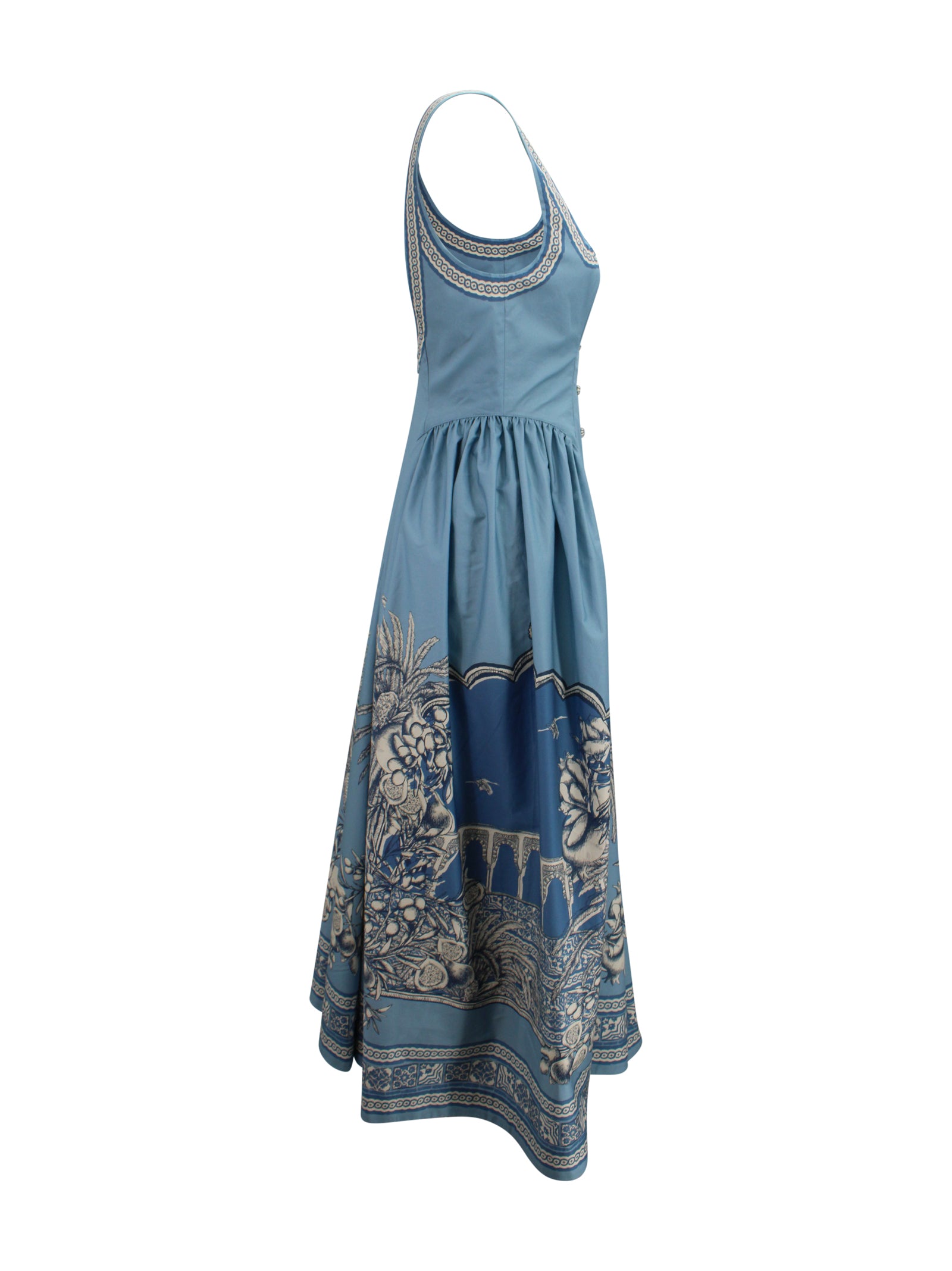 ALEMAIS Dresses Blue Cotton