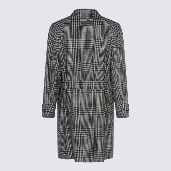 ZEGNA Coats Grey/black