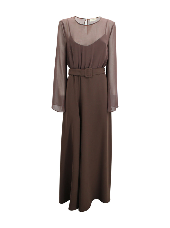Parosh Dresses Brown Polyester