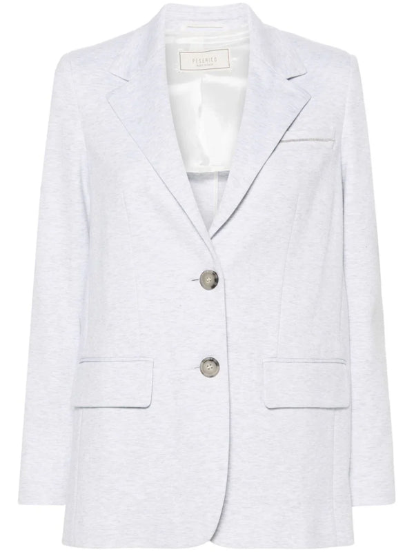 Peserico Outer: Cotton 90% blazer in white