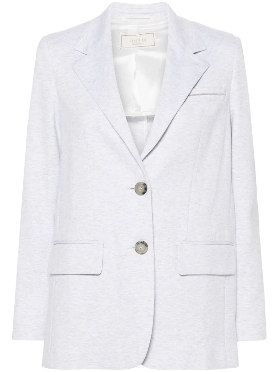 Peserico Outer: Cotton 90% blazer in white