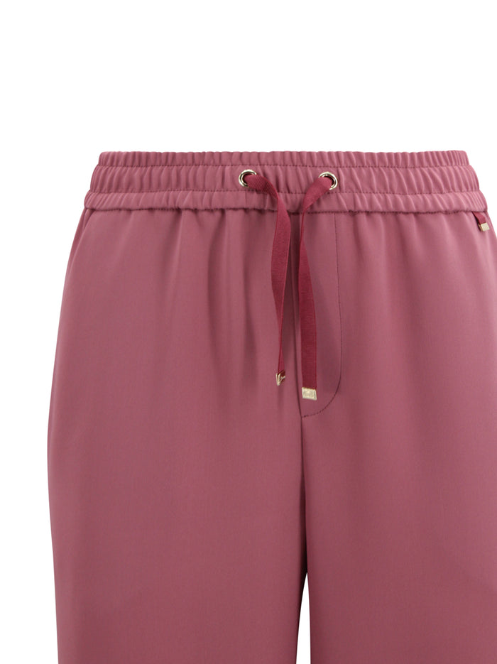 Herno Trousers Pink Polyester