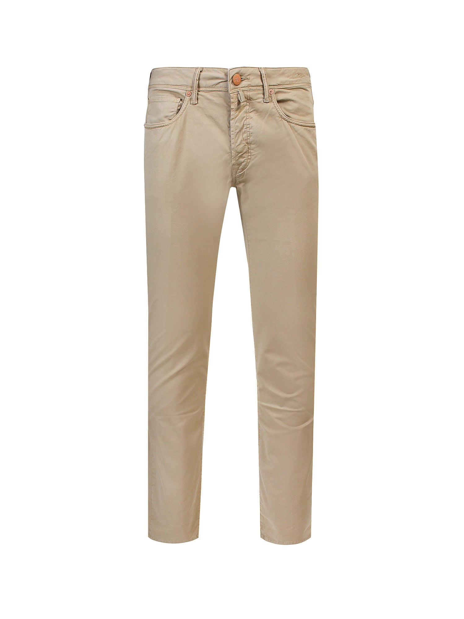 Incotex Jeans Beige Cotone Elastan