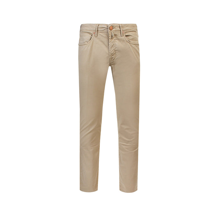 Incotex Jeans Beige Cotone Elastan