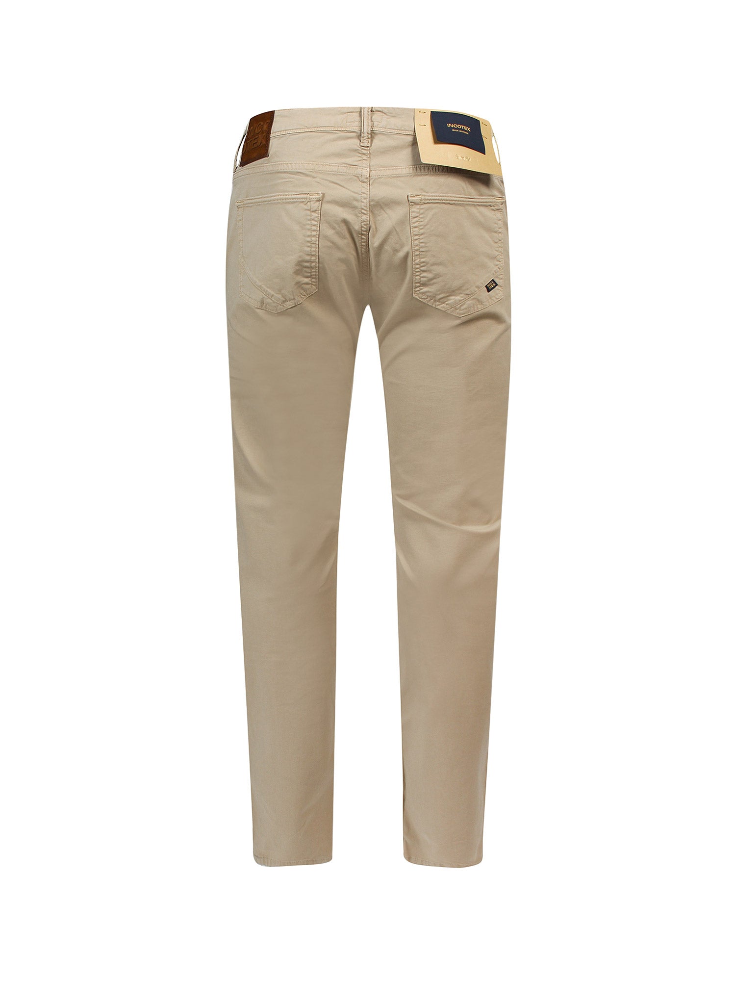 Incotex Jeans Beige Cotone Elastan