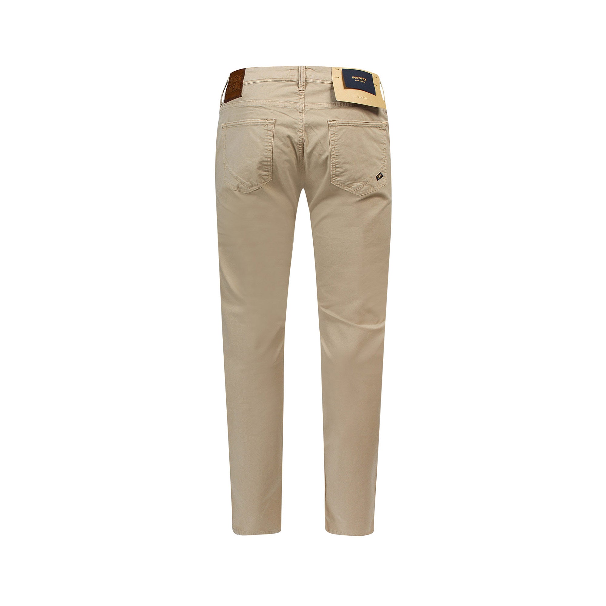Incotex Jeans Beige Cotone Elastan