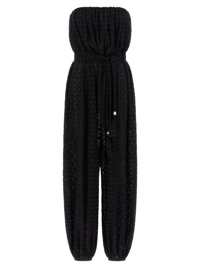 Evening Jumpsuit Black Silk Jumpsuits