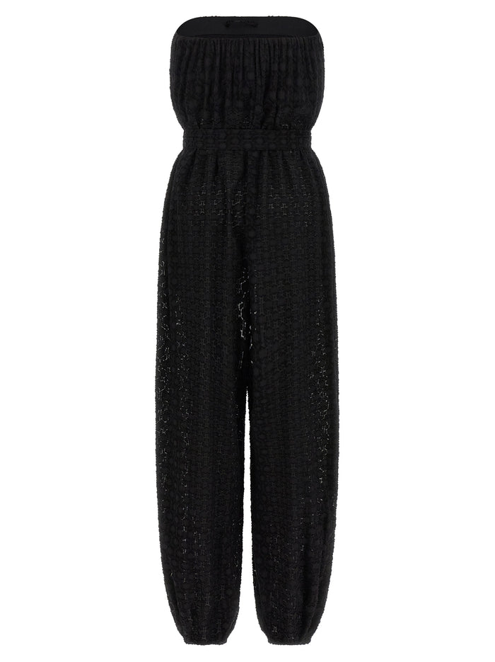 Evening Jumpsuit Black Silk Jumpsuits