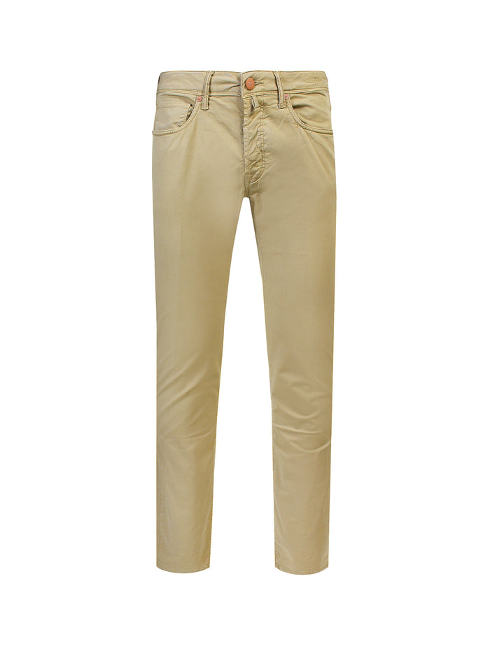 Incotex Jeans Beige Cotone Elastan