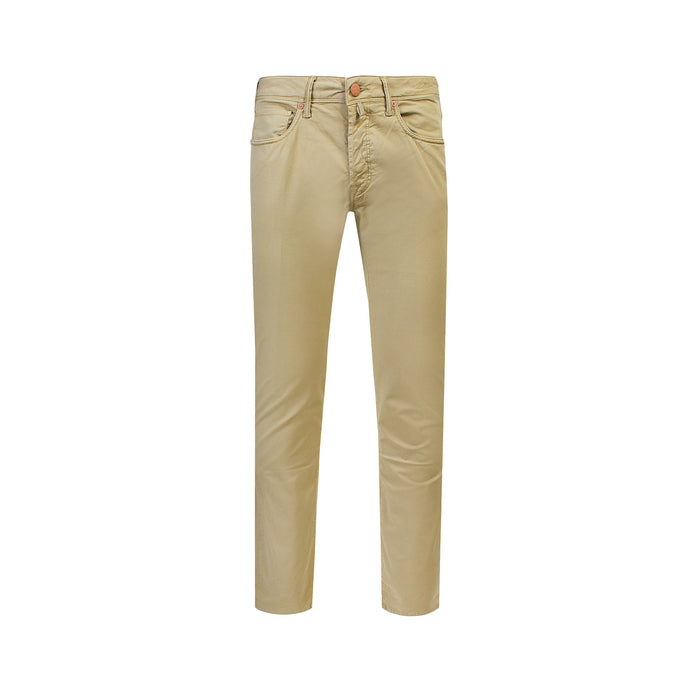 Incotex Jeans Beige Cotone Elastan
