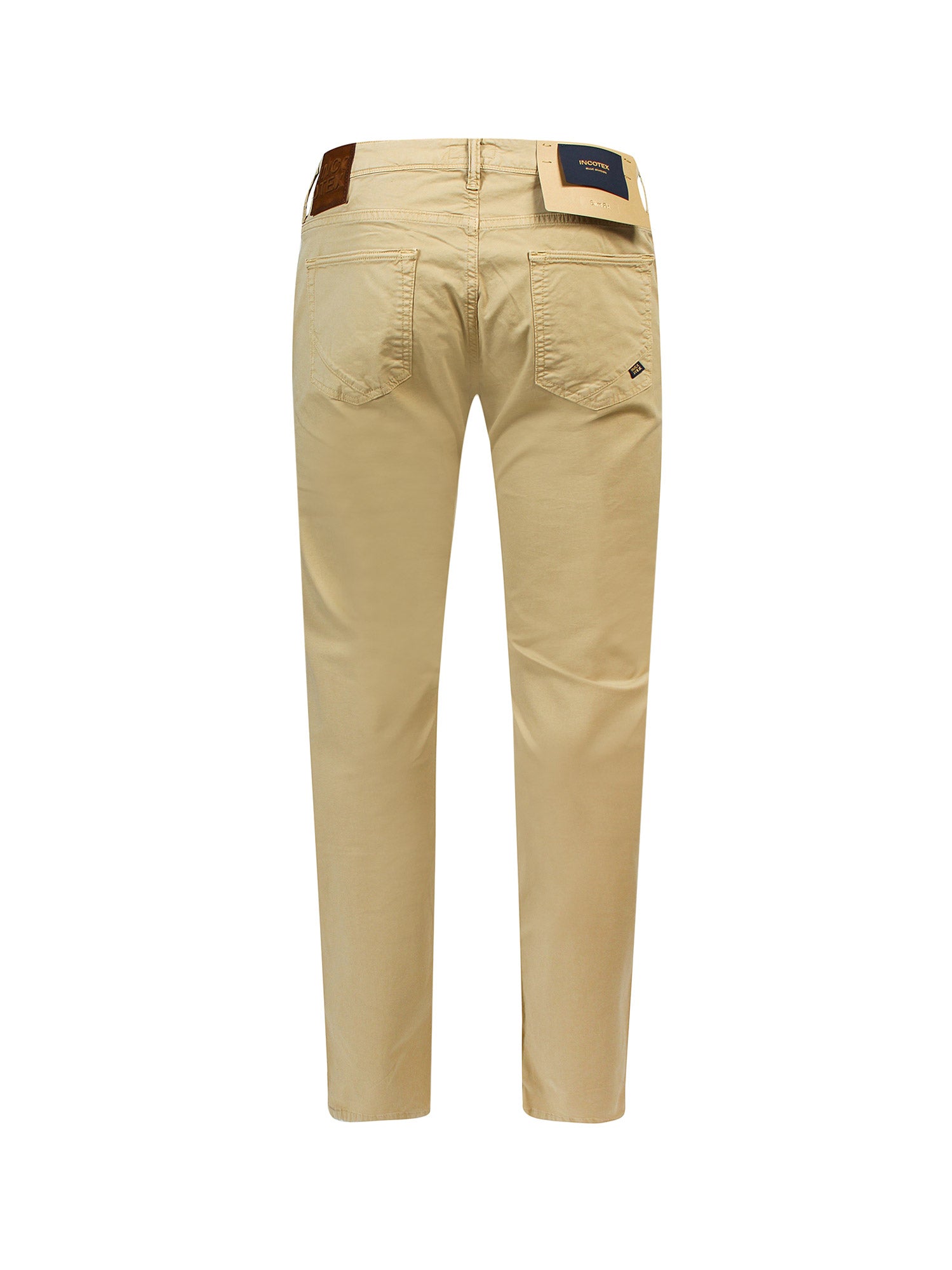 Incotex Jeans Beige Cotone Elastan