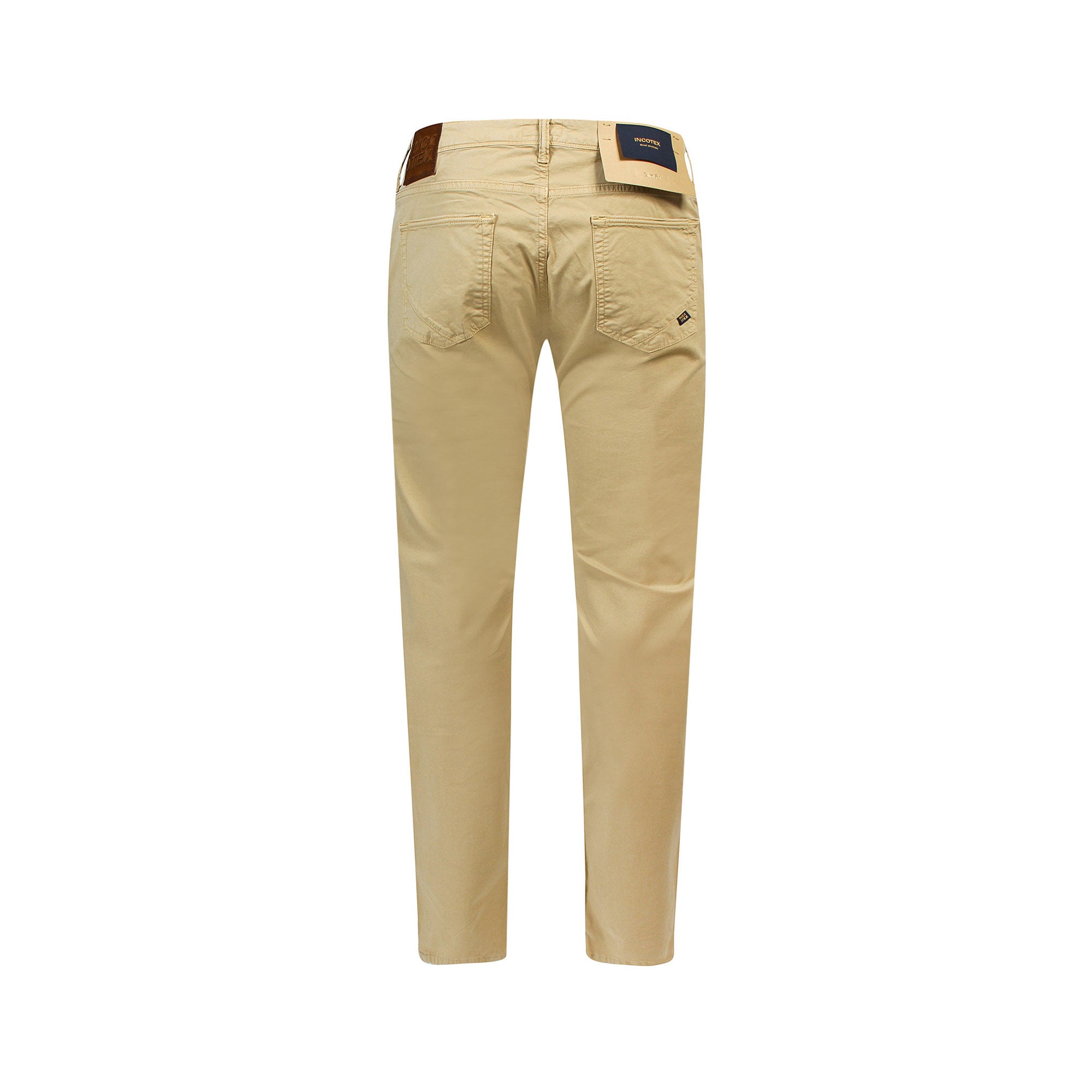 Incotex Jeans Beige Cotone Elastan