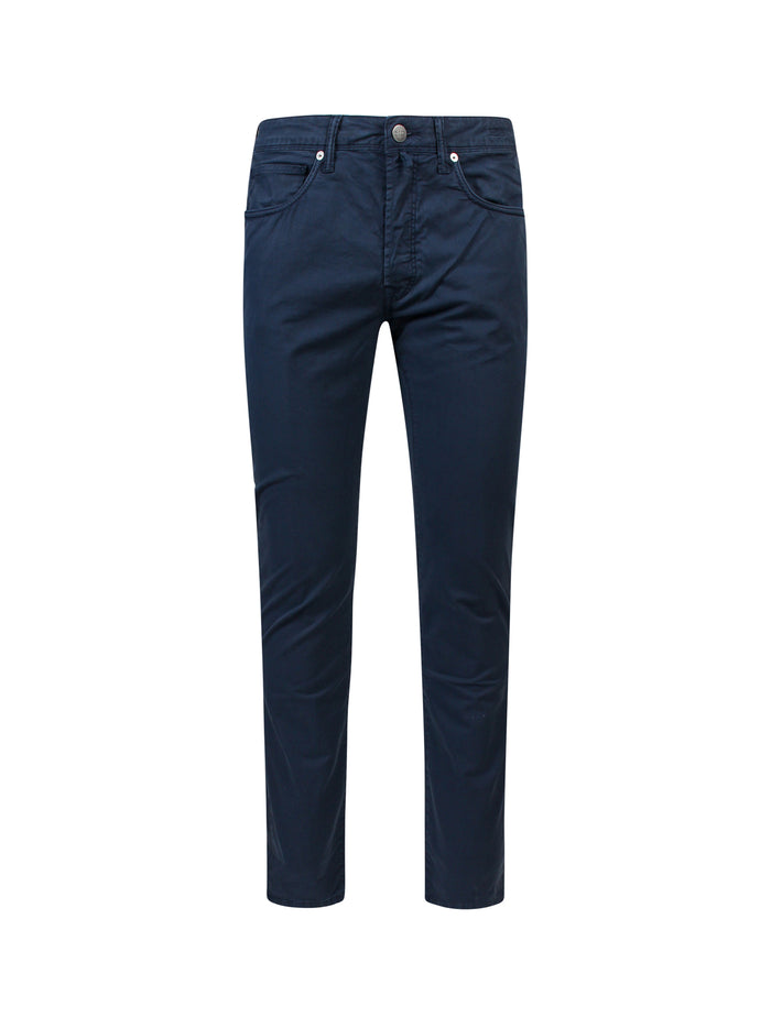 Incotex Jeans Blue Cotone Elastan