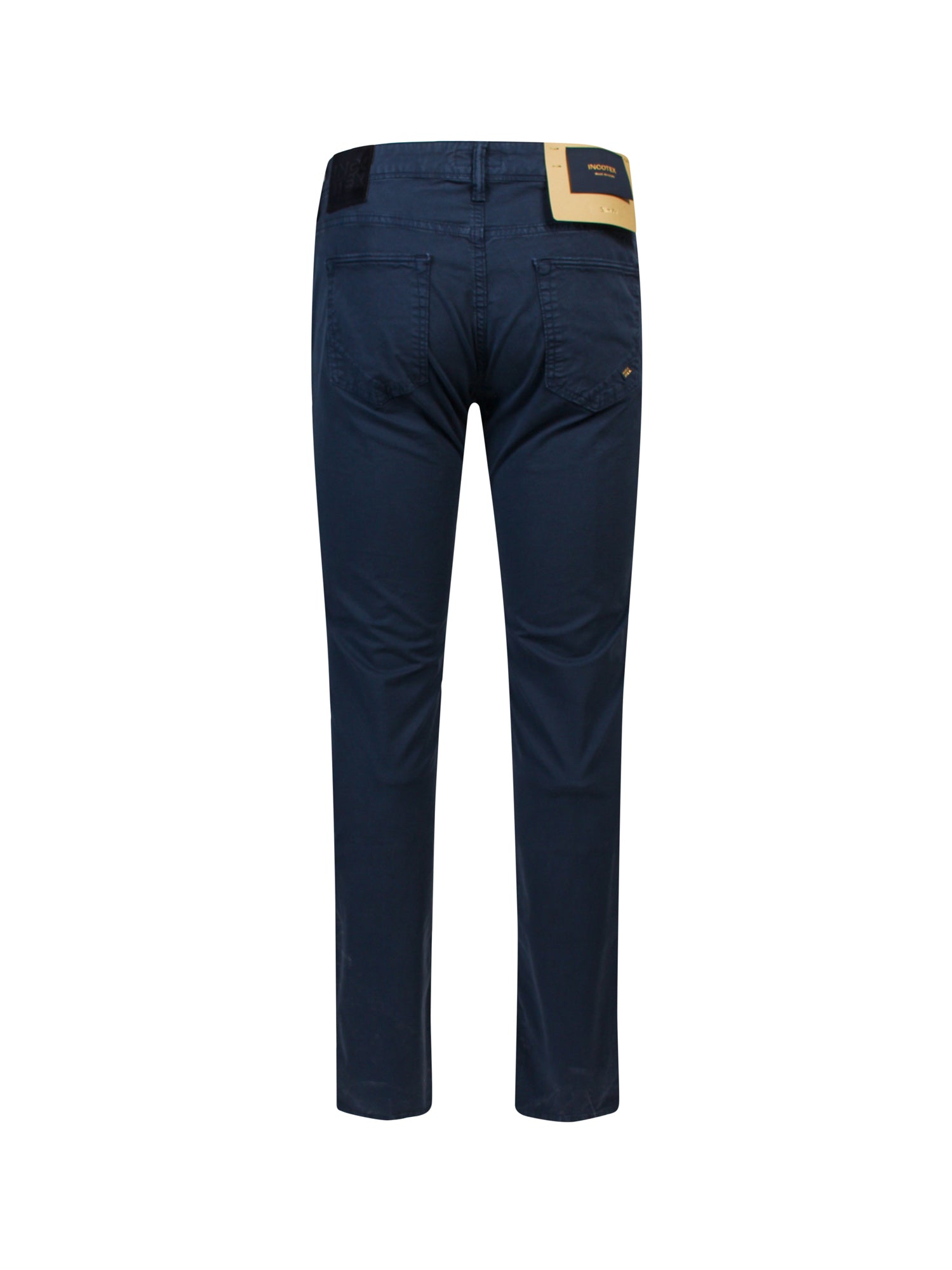 Incotex Jeans Blue Cotone Elastan