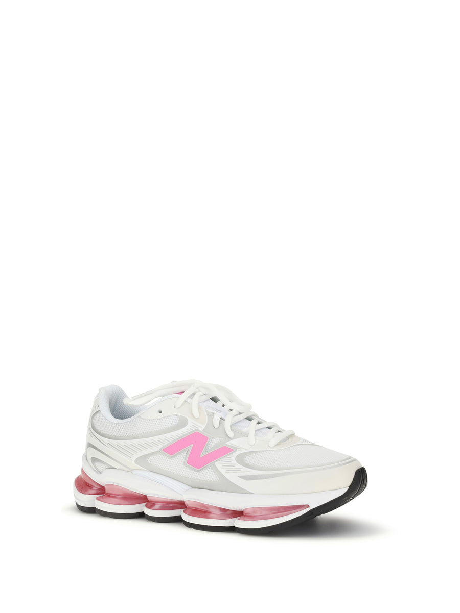 Sneakers 2000 White-Pink White/pink Upper Fabric Trainers