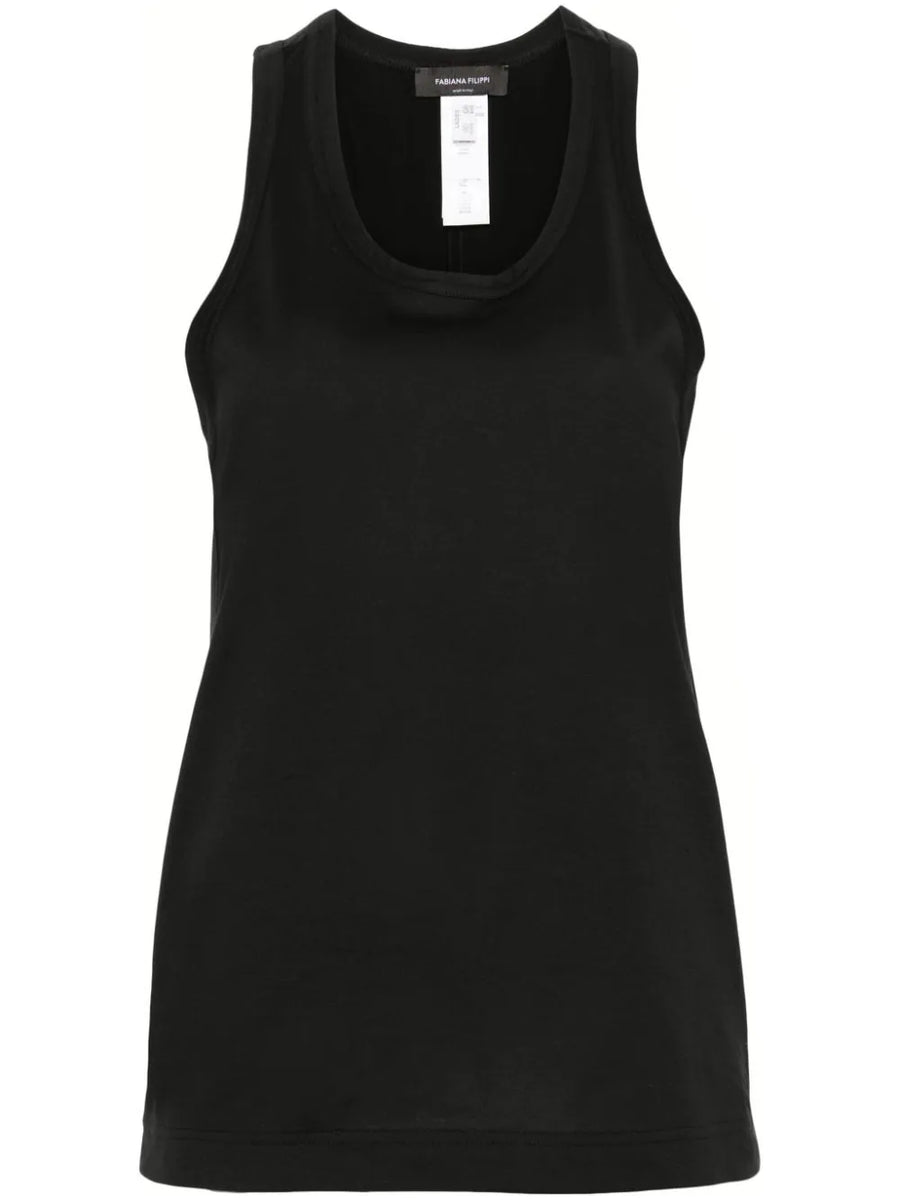 Fabiana Filippi Cotton 100% tank top in black