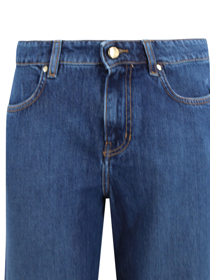 Max Mara Studio Trousers Denim Cotton