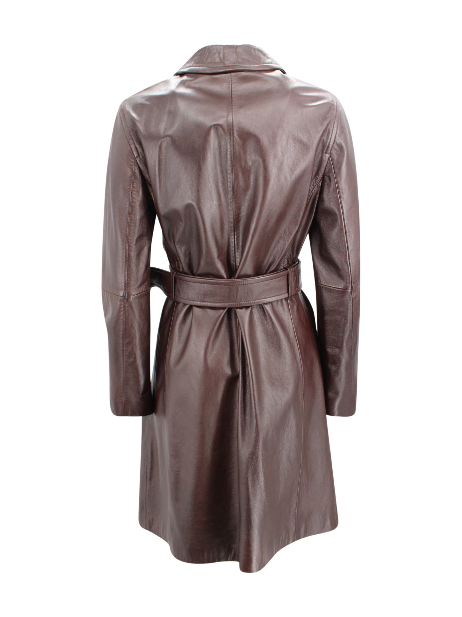 Max Mara Studio Jackets Marrone Leather