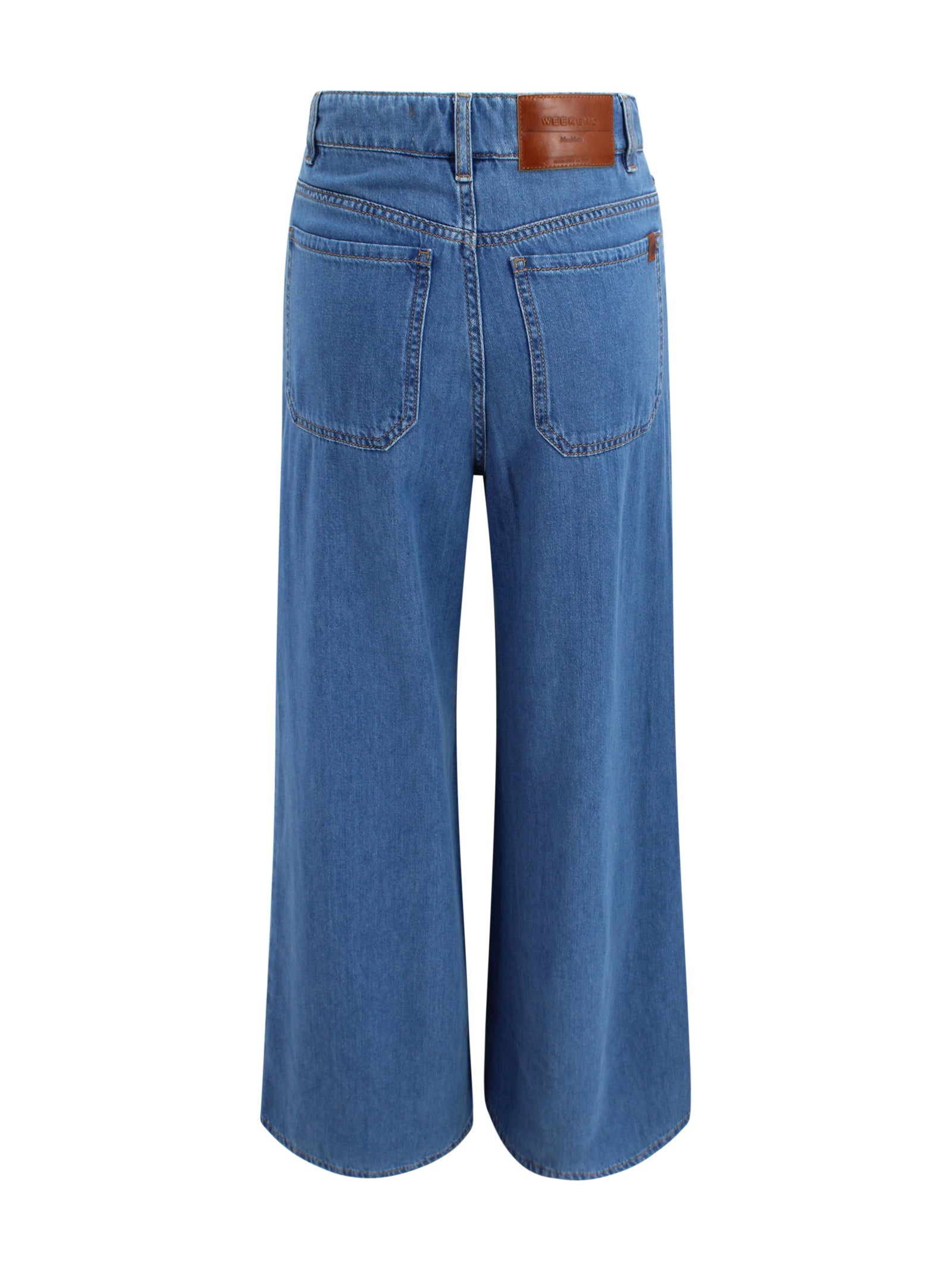 Max Mara Weekend Trousers Blue Cotton