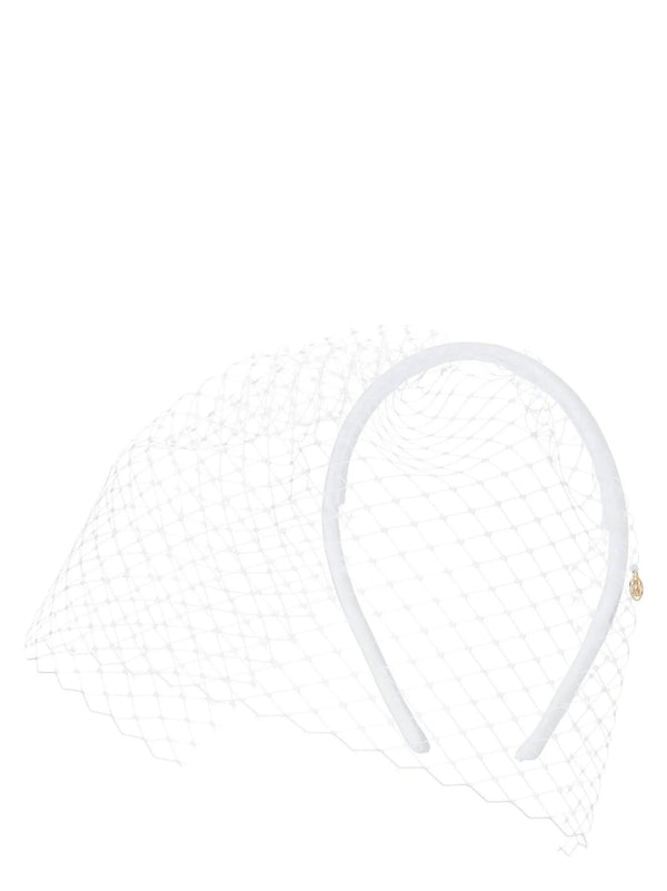 Maison Michel Resille Headband — white