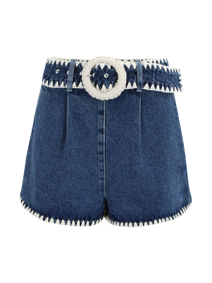 FARM RIO Shorts Denim Cotton