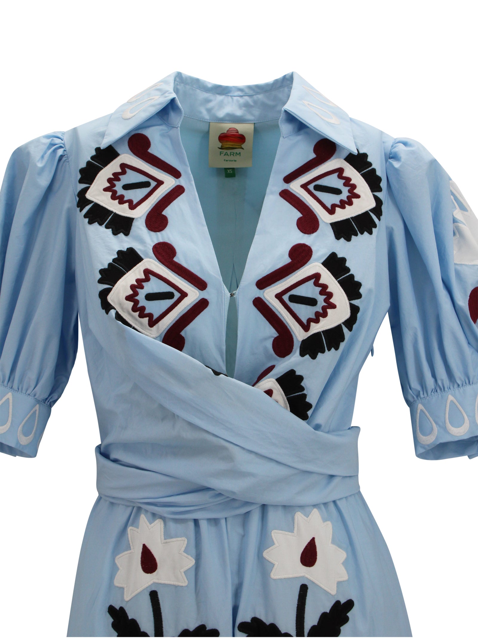 FARM RIO Dresses Blue Cotton