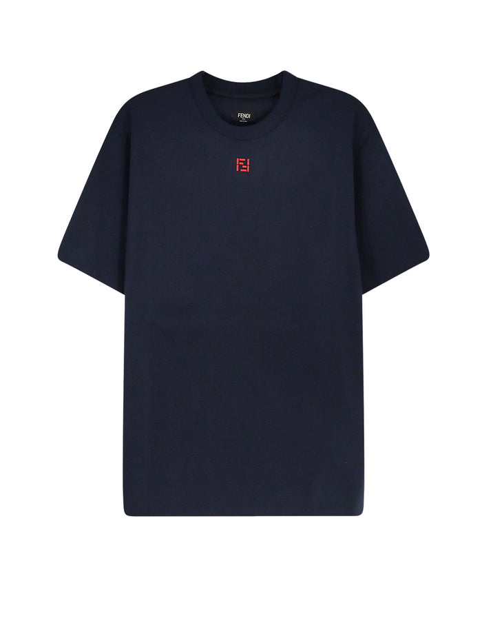 Fendi T-Shirts And Polos Blu Dark