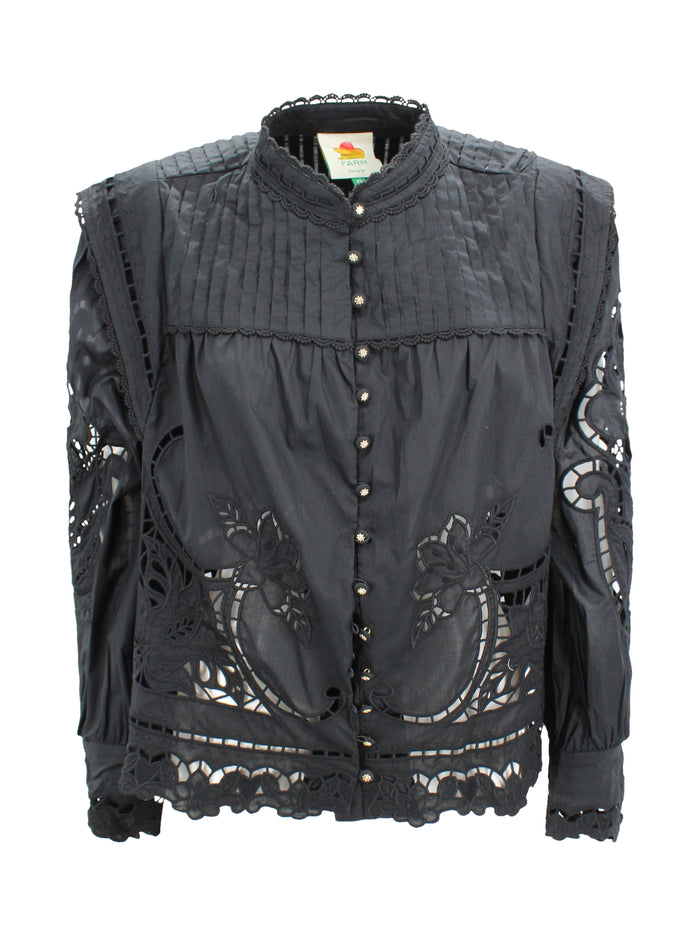FARM RIO Shirts Black Cotton