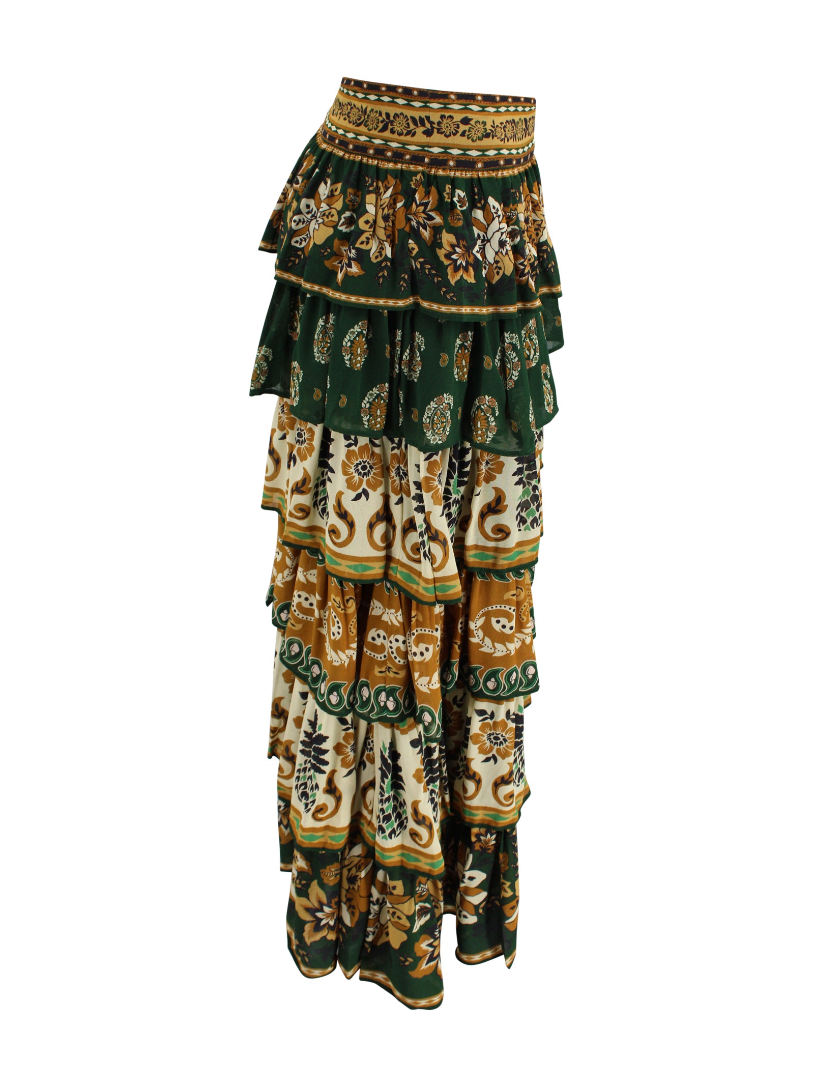 Farm Rio Skirts Green Viscose