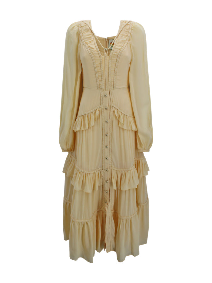 FARM RIO Dresses Yellow Viscose