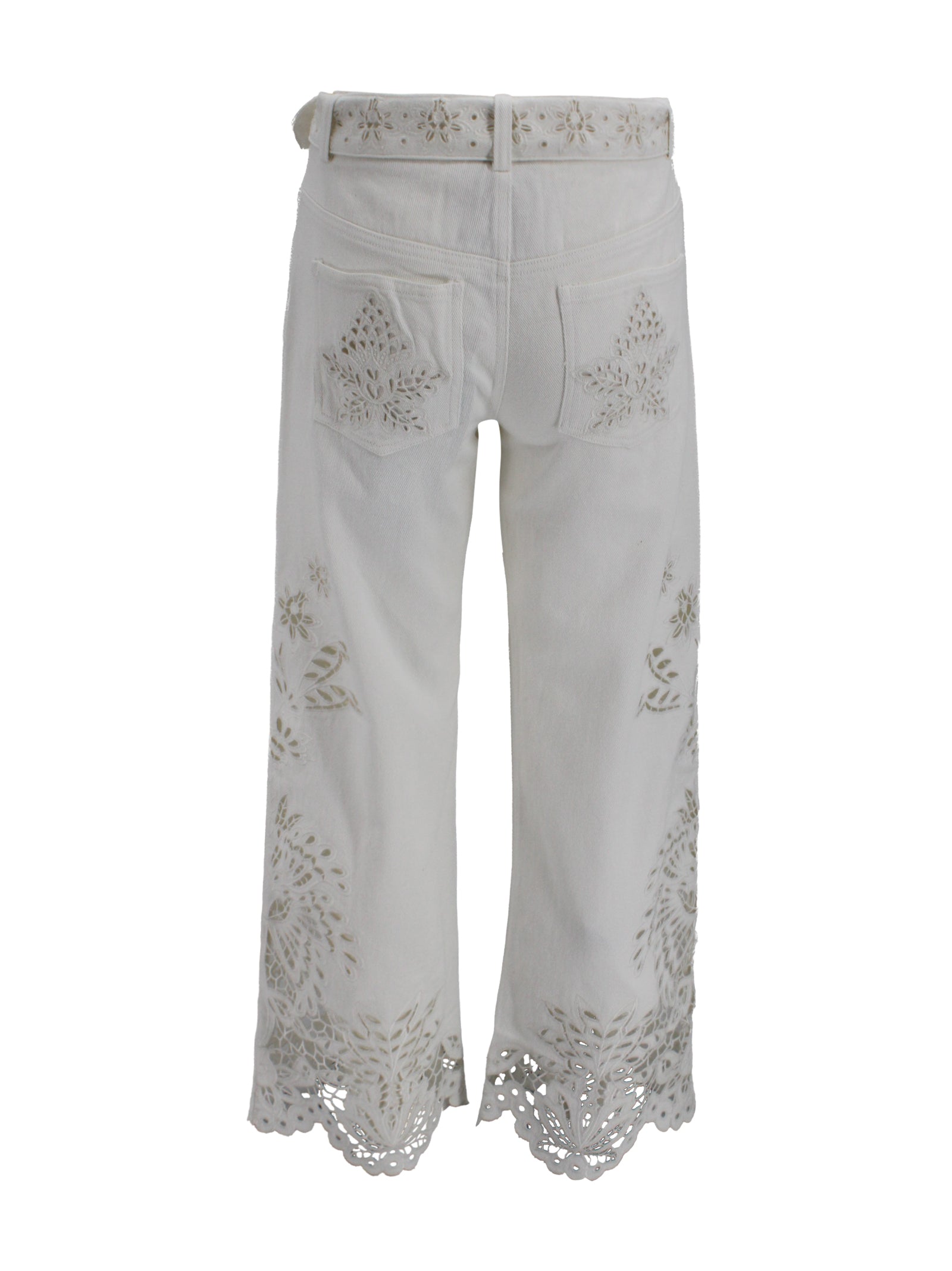 FARM RIO Trousers White Cotton