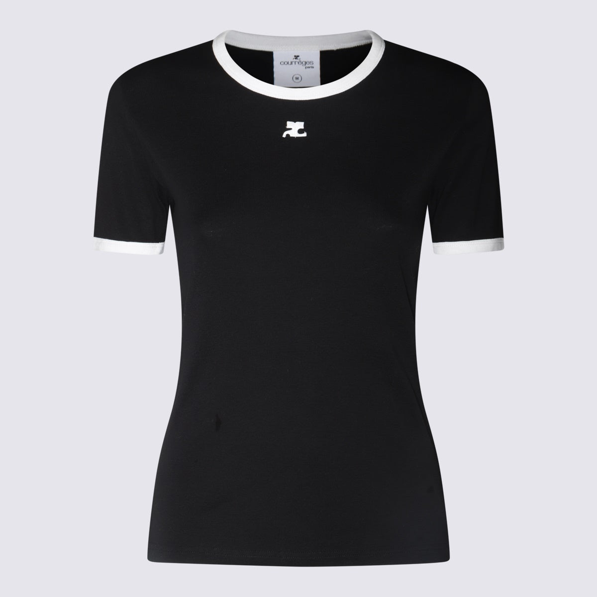 Courreges T-shirts and Polos Black/heritage White _co