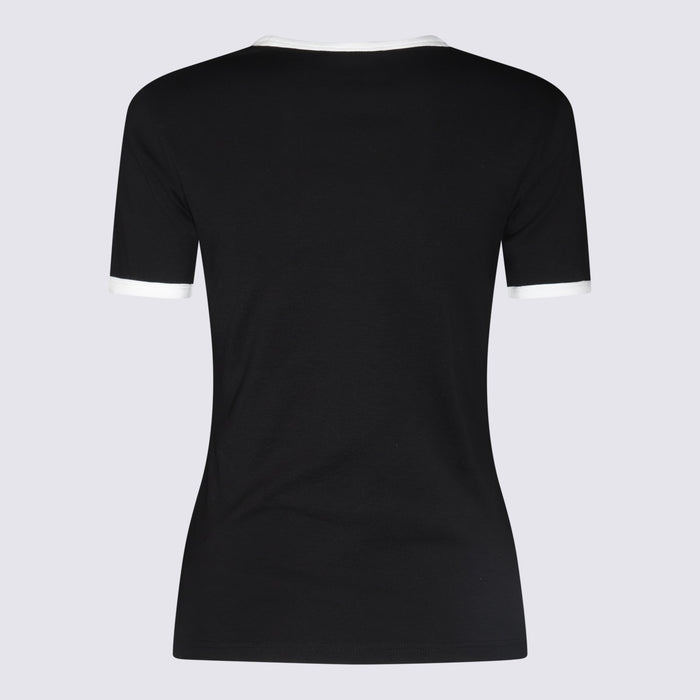 Courreges T-shirts and Polos Black/heritage White _co