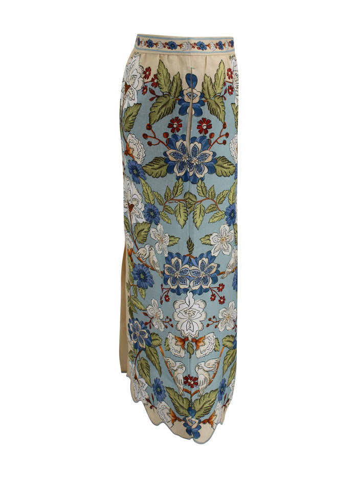 FARM RIO Skirts Blue Linen